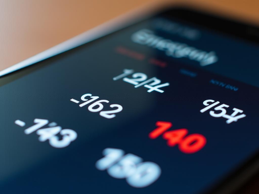 Detail displeje telefonu zobrazující tísňová volání.